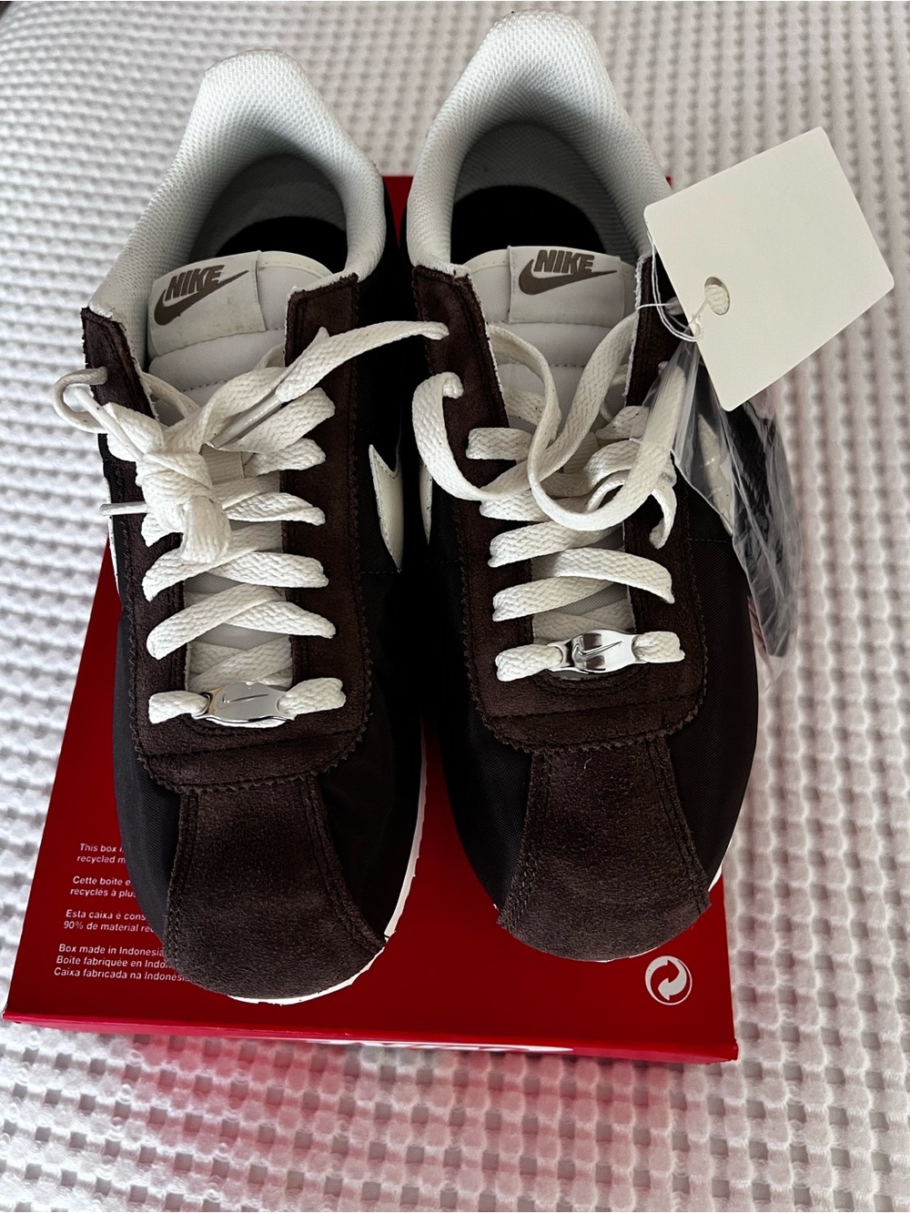 Nike Cortez Brown and White Low-Top Sneakers